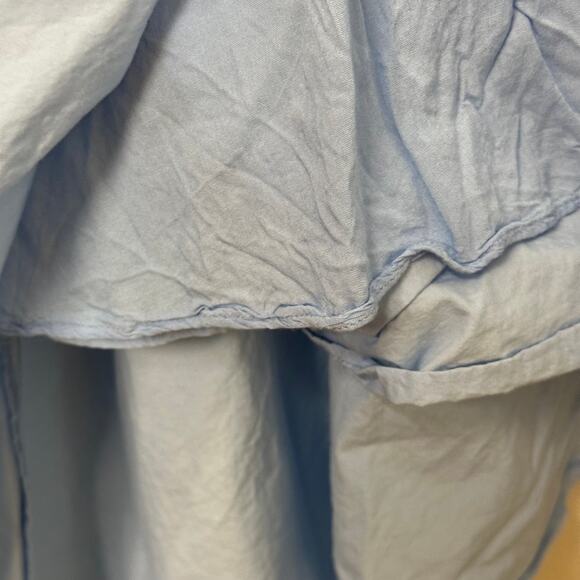 20W Maeve Anthropologie Asymmetrical Powder Blue Dress Minimalist Chic Feminine - Picture 9 of 15